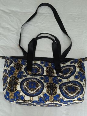 Alice & Olivia Blue & Gold Patterned Women’s Tote